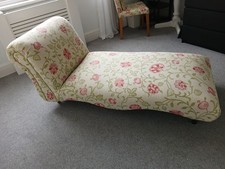 Custom Covered Upholstered Chaise Longue