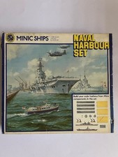 RARE MINIC SHIPS NAVAL HARBOUR SET DIECAST BY HORNBY 1-1200 SCALE 