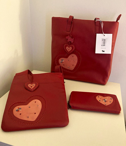 Radley red leather heart