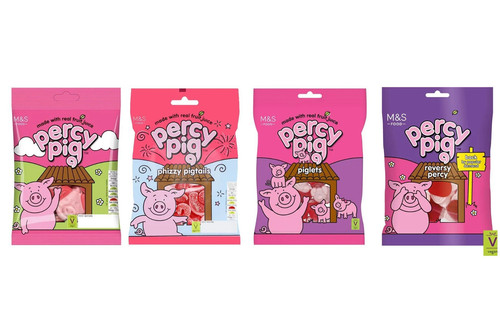 Percy pig packs fruit - pig,
