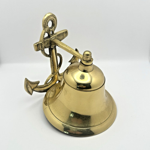 Vintage brass ship bell - brass,