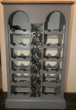 Beautiful Hand Painted Solid Wood Wine Rack Height 100 Cm Wide 57 Cm Depth 26 Cm