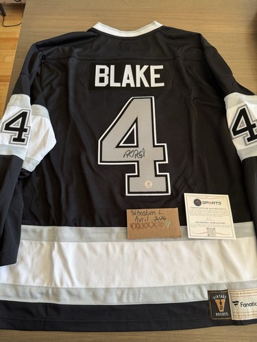 Rob blake autographed - autographed, los