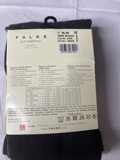 Falke Medium Soft Merino  Wool Cotton Dark Brown Tights 36-38 Small