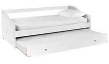 Habitat Brooklyn Day Bed with Trundle White Functional Bedroom Furniture