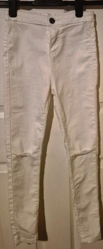 Girls white skinny ripped - skinny,