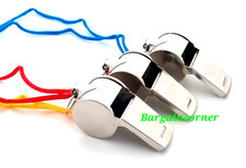 Whistle Referee Sport Coach Emergency Survival Pet Training Metal Whistle & Cord