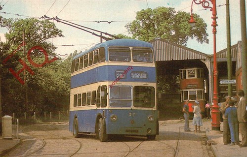Postcard trolley bus - trolley,