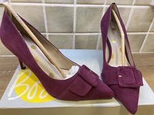 Boden Burgundy Suede Leather