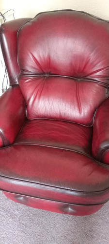 Leather arm chair never - arm,