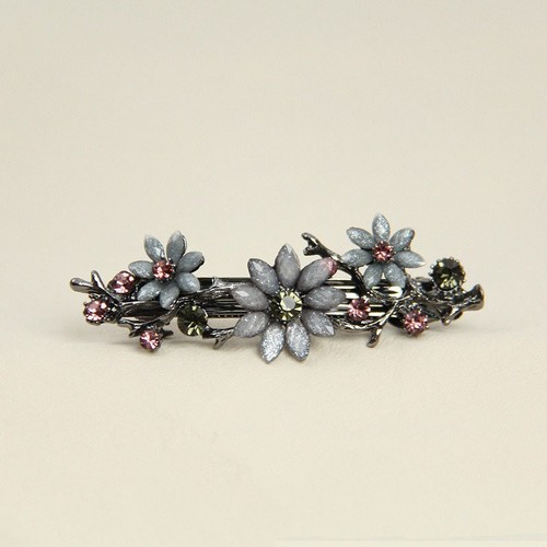 Flower hair clips - hair,