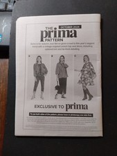 OCTOBER 2024 PRIMA Sewing Pattern. UNCUT. ''SMOCKS AND DRESS'' sizes 6-24''