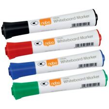 Nobo Glide Drymarker for Dry Erase Whiteboards Flipchart Pads Stationery 4pcs