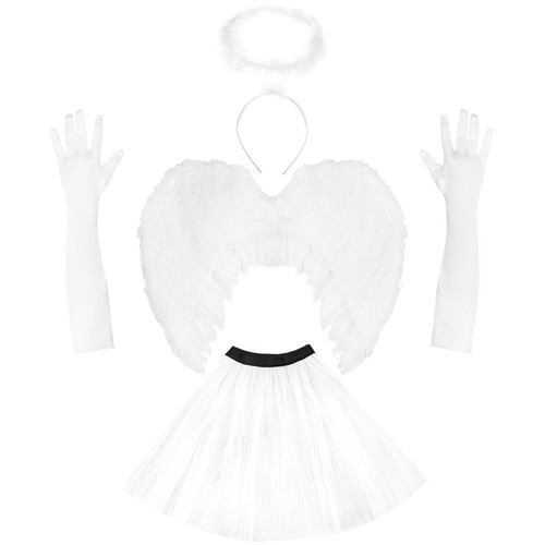 Angel fancy dress wings halo - dress,