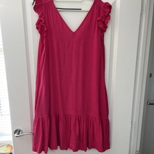 Next Linen Sun Dress Size 18