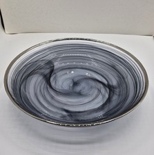 Large Silver Rimmed Swirl