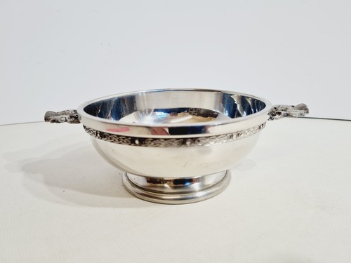 Large pewter scottish quaich - pewter,
