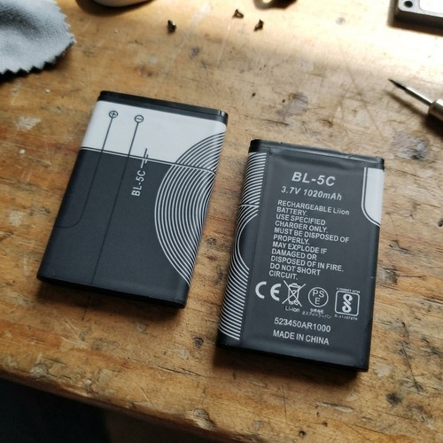 Pack 5c 1020mah - 2-pack, bl-5c
