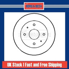 2x Brake Discs Vented For