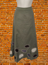 BODEN KHAKI FLARE SKIRT SIZE