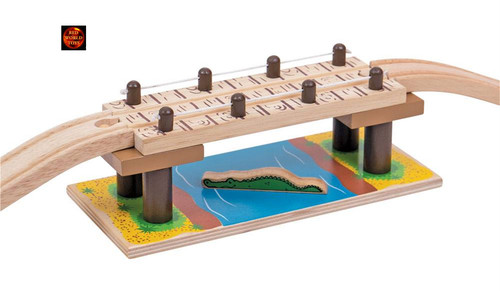 Safari rope bridge wooden - rope,