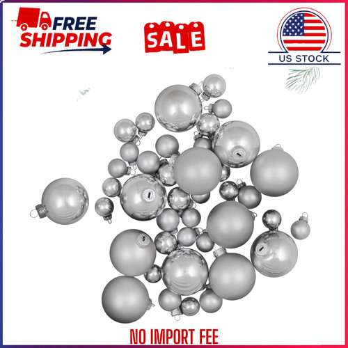 40ct shiny and matte silver - 40ct,