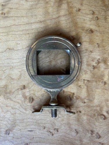 Antique brass rotatable lens - brass,