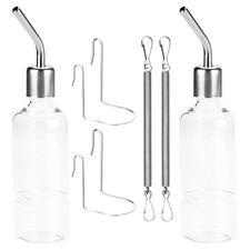 2 Pcs Rabbit Drinking Bottle Water for Rabbits Hanging Hamster Guinea Pig Stand