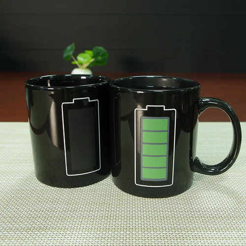 Colour changing ceramic mug - colour,