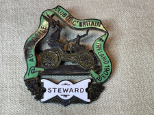 Car Automobile Club Of Great BRITAIN IRELAND 1903 Steward lapel pin Enamel Badge