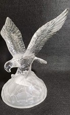 Eagle Statue Cristal d'Arques Glass Eagle Statue Figurine Crystal Vintage
