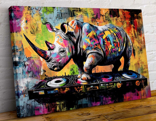 Rhino mixer abstract - on, dj