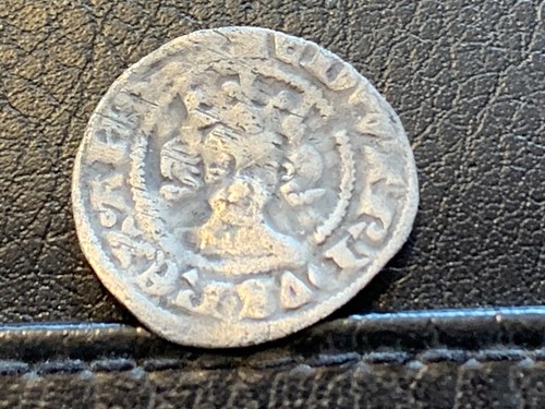 English hammered silver penny - english,