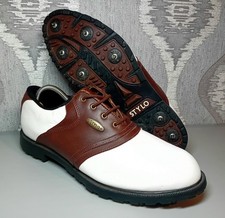 STYLO White & Brown Leather