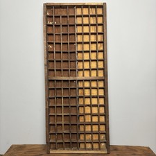 Vintage Wooden Printers Tray - Rustic Wooden Salvage - Wall Decor - #11