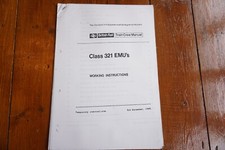 1988 Class 321 EMUs Railway Working Instructions Train Crew Manual Guide