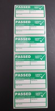 50 x PAT Test Pass stickers label passed, waterproof not cheap inkjet paper ones