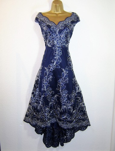 Quiz navy silver embroidered - quiz,