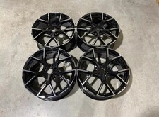 19" 2023 RS3 Style Alloy Wheels Gloss Black Machined VW MK5 MK6 MK7 MK8 Audi A3