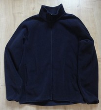 Mens Navy Blue UNIQLO Fleece Jacket - Size Large - P2P 23" - VGCUC