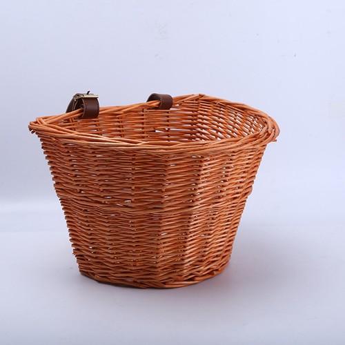 Wicker bike basket front with - wicker,