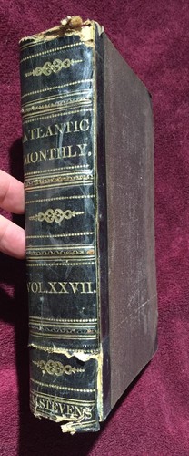 Antique 1871 book atlantic - 1871,