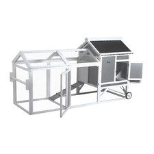 Wooden chicken coop with - wooden,