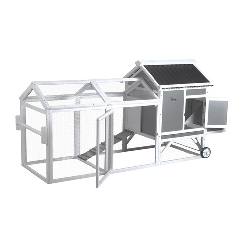Wooden chicken coop with - coop,