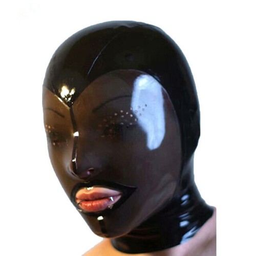 Latex sexy rubber hood - rubber,