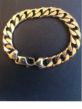 HEAVY 9ct SOLID GOLD CURB