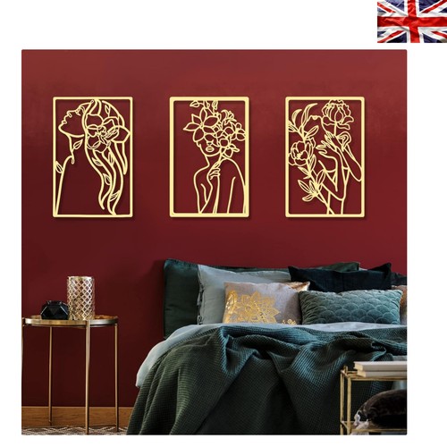 Gold metal abstract floral - gold,