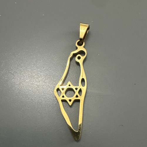 Map israel pendant - pendant, jewish