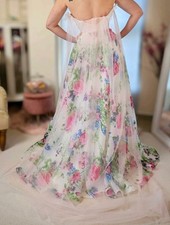 Pale Pink Detachable Bridal  Cape With Lace Detail. One Size. New.