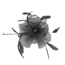 Women Diamante Mesh Flower
